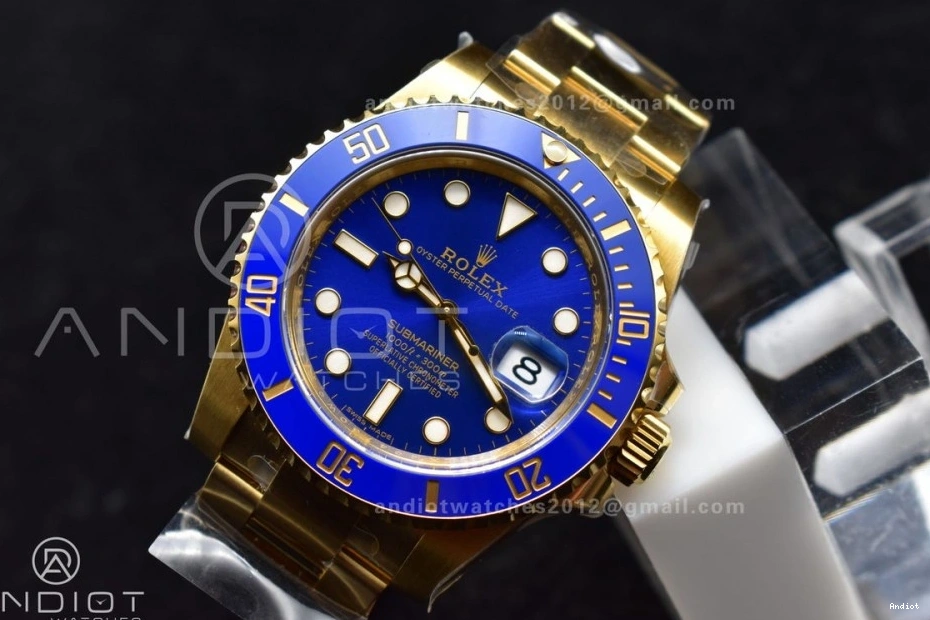 YG 1:1 Edition Best Blue 116618 Plated Ceramic Submariner 904L LB Clean VR3135 Steel 0506